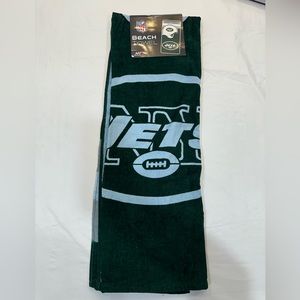 NY Jets beach towel NEW 30” x 60”